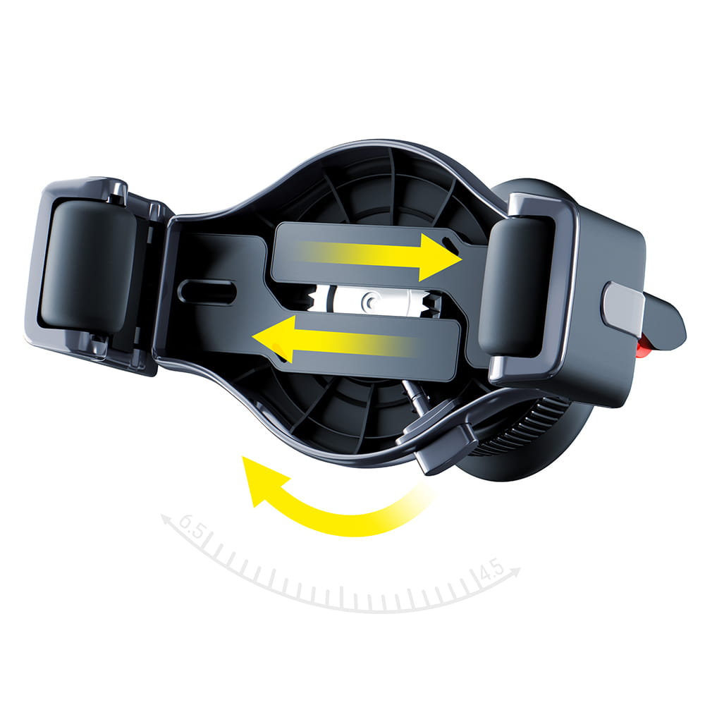 Support Auto 3MK Memo Hug, 4.5 pouces - 6.7 pouces, Noir