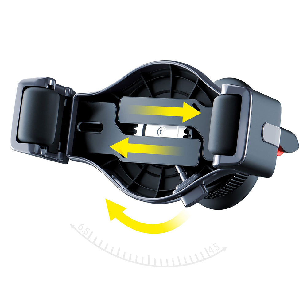 Support Auto 3MK Memo Hug, 4.5 pouces - 6.7 pouces, Noir