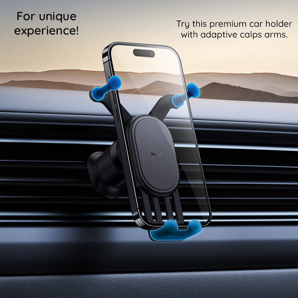 Autohouder Baseus Pro, Universeel, Zwart SUWX030001