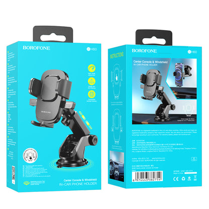 Autohalterung Borofone BH60 Dainty, 4,5 Zoll - 7 Zoll, Schwarz