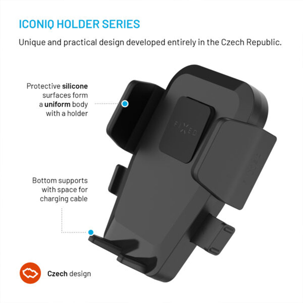 Autohouder Fixed Iconiq XXL, Universeel, Zwart
