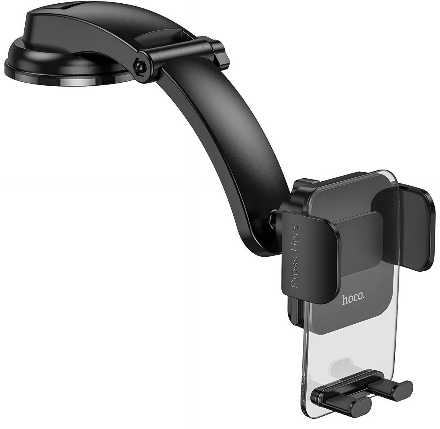 Autohouder HOCO CA118, 4.5inch - 7inch, Zwart