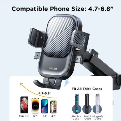 Support Auto Joyroom JR-OK6 Dash 2, 4,7 pouces - 6,8 pouces, Noir