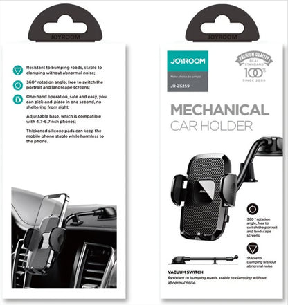 Autohouder Joyroom JR-ZS259 Dash, 4.7inch - 6.9inch, Zwart