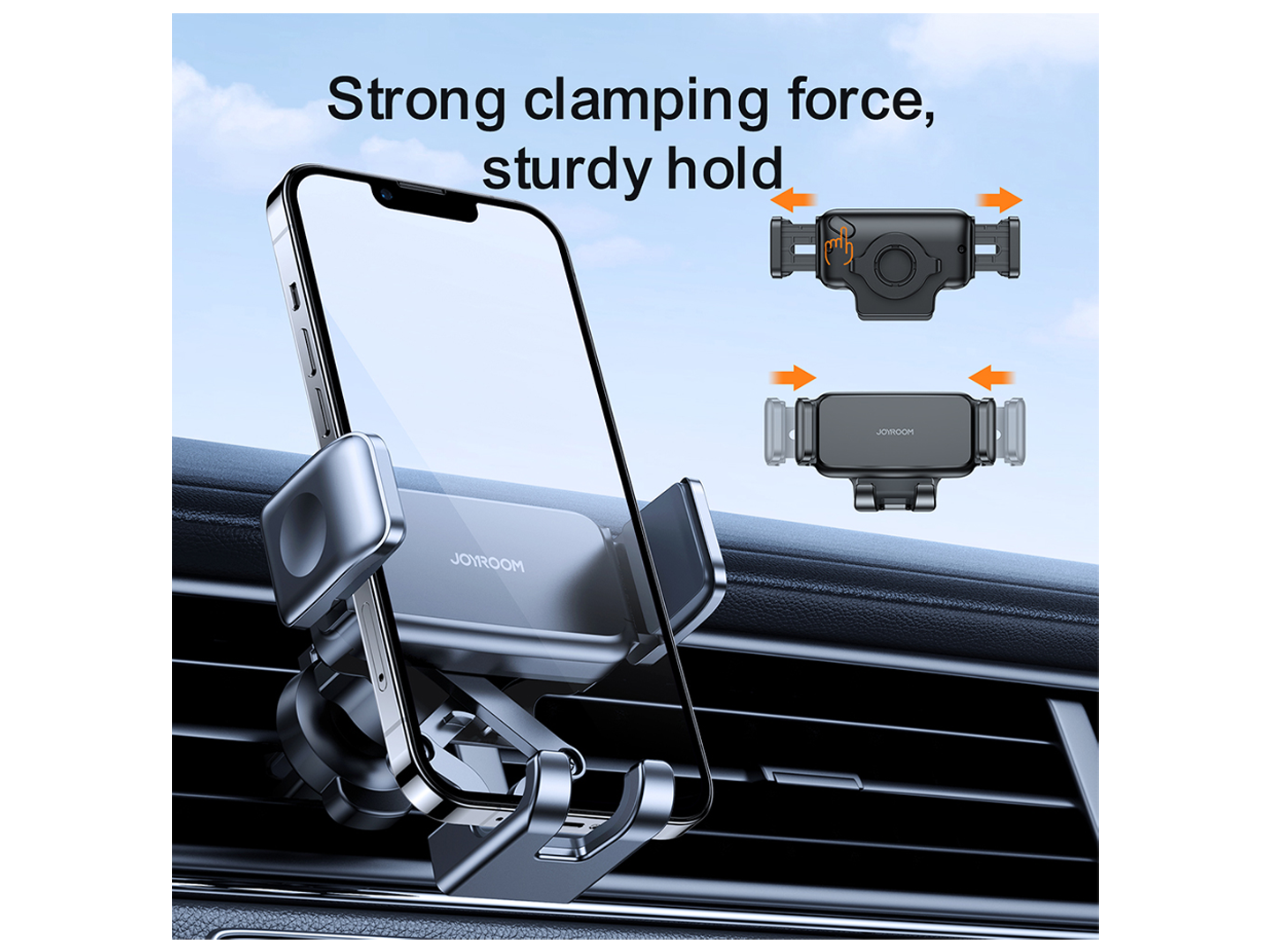 Support Auto Joyroom JR-ZS283 Vent, 4.7 pouces - 6.7 pouces, Noir