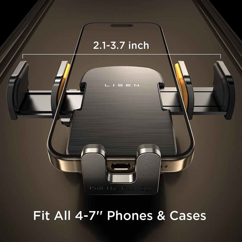 Lisen 2in1 Car Holder, 4.7inch - 7.2inch, Black YL0222040016