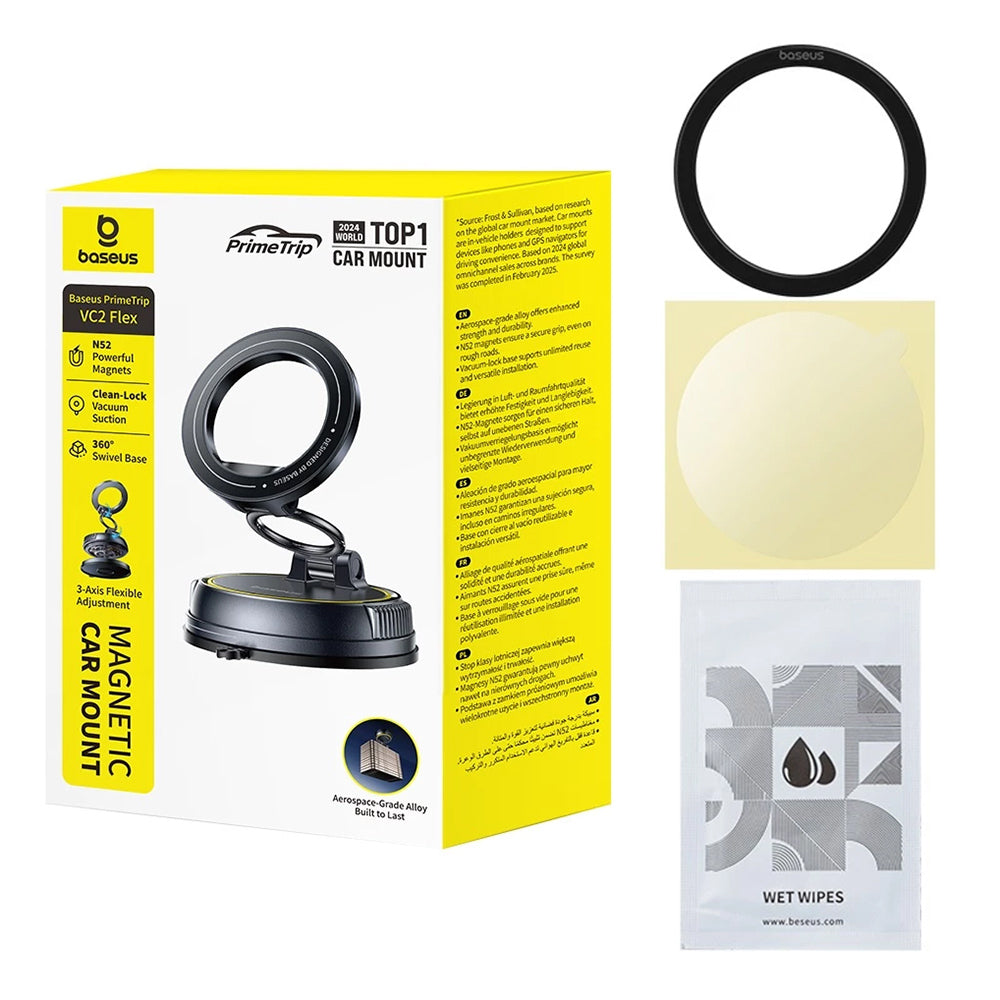 Autohouder Magnetisch Baseus PrimeTrip VC2 Flex, Universeel, Zwart C0013803
