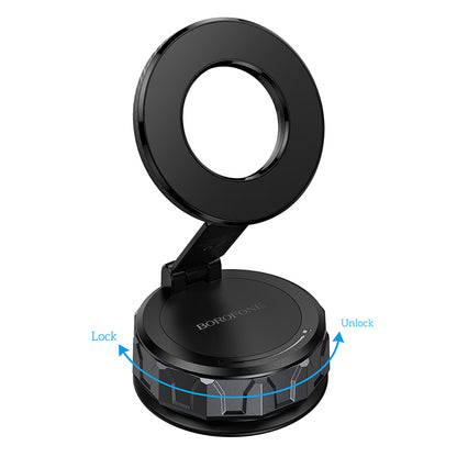 Support Auto Magnétique Borofone BH140 Gloria, 4,5 pouces - 7 pouces, Noir