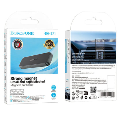 Support Auto Magnétique Borofone BH121, 4.5 pouces - 7 pouces, Noir Gris