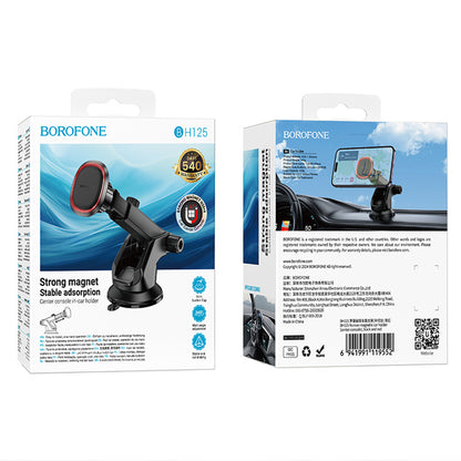 Support Auto Magnétique Borofone BH125 Roman, Universel, Noir