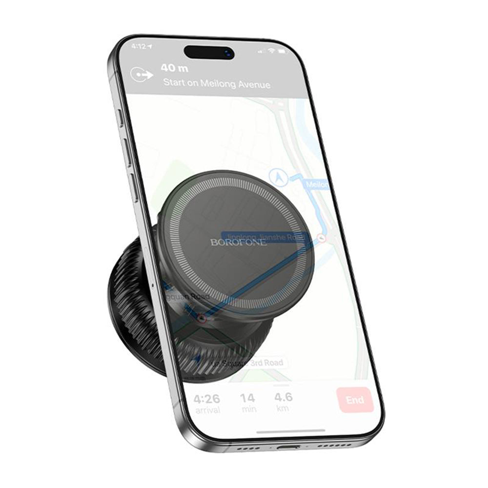 Support Auto Magnétique Borofone BH139 Rider, 4,5 pouces - 7 pouces, Noir
