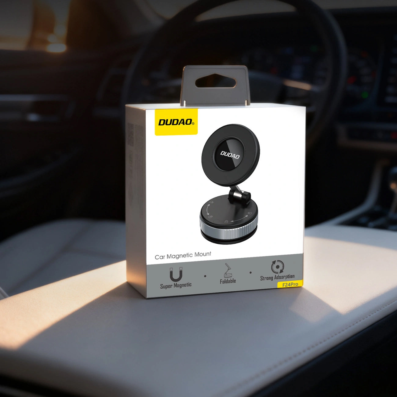 Magnetische Autohalterung Dudao F24PRO, Universal, Schwarz