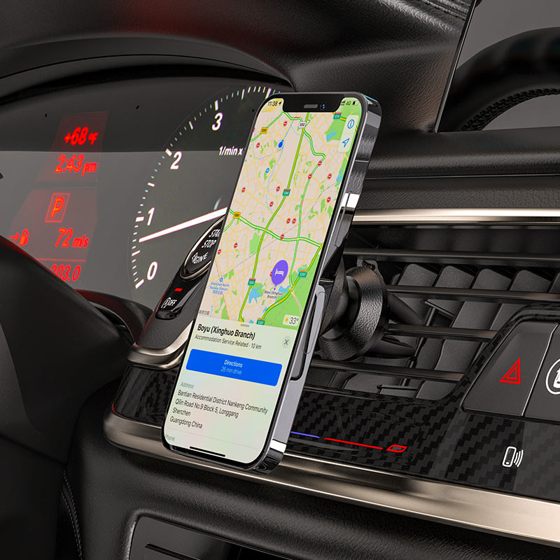 Support Auto Magnétique HOCO A81 Ligue Air Vent, Universel, Noir