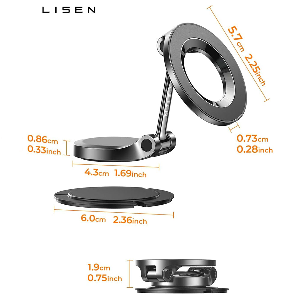 Support Auto Magnétique Lisen, Universel, Noir YL0223080002