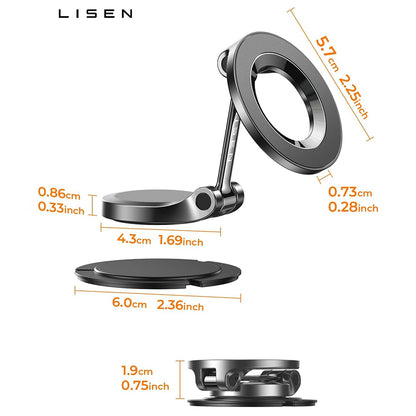 Support Auto Magnétique Lisen, Universel, Noir YL0223080002