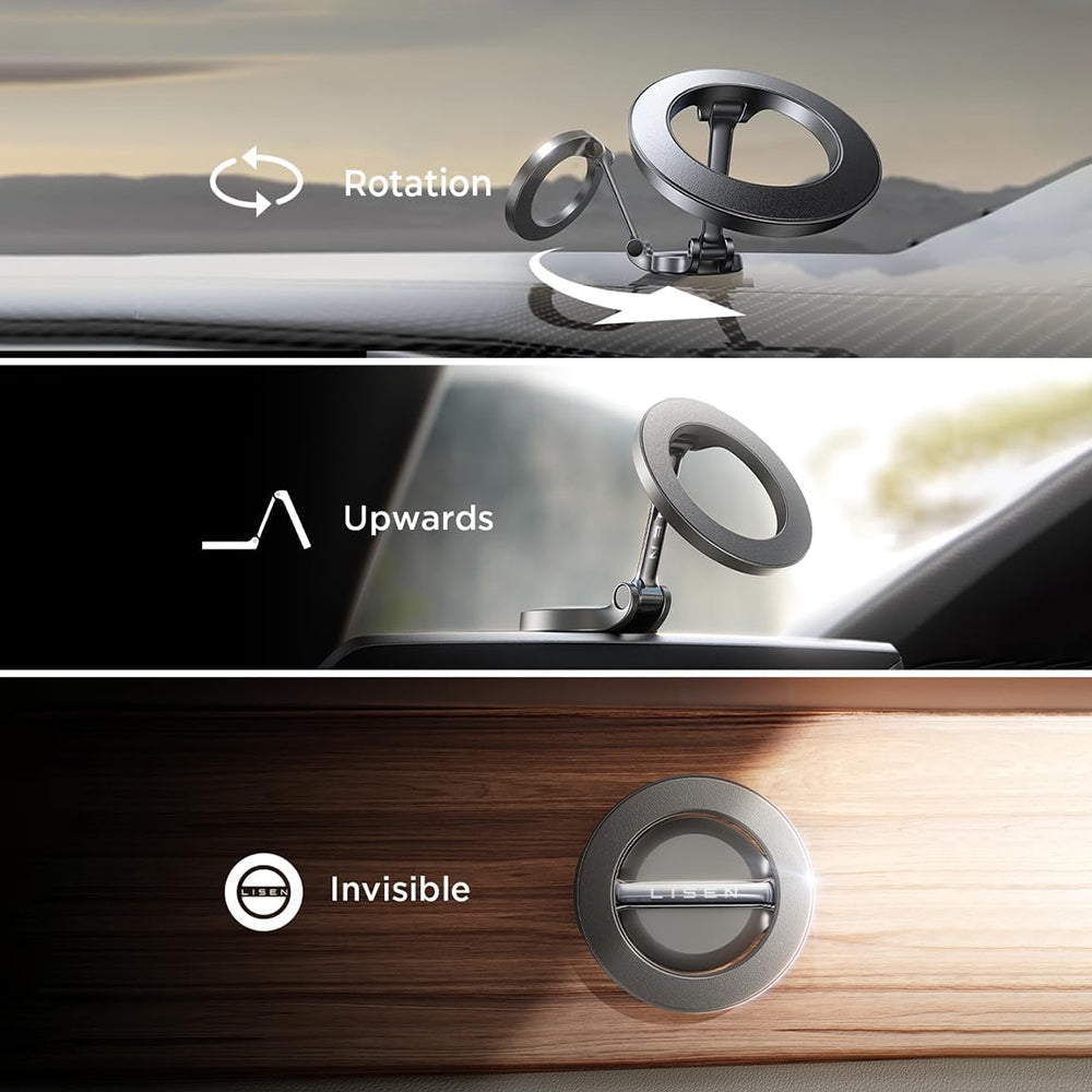 Magnetische Autohalterung Lisen, Universal, Schwarz YL0224010003