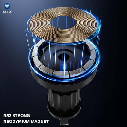 Support Auto Magnétique Lito LT-W05, Universel, Noir