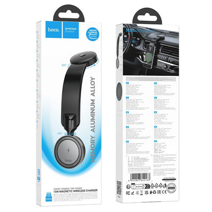 Chargeur Auto Sans Fil HOCO HW29, 15W, 1.67A, Noir