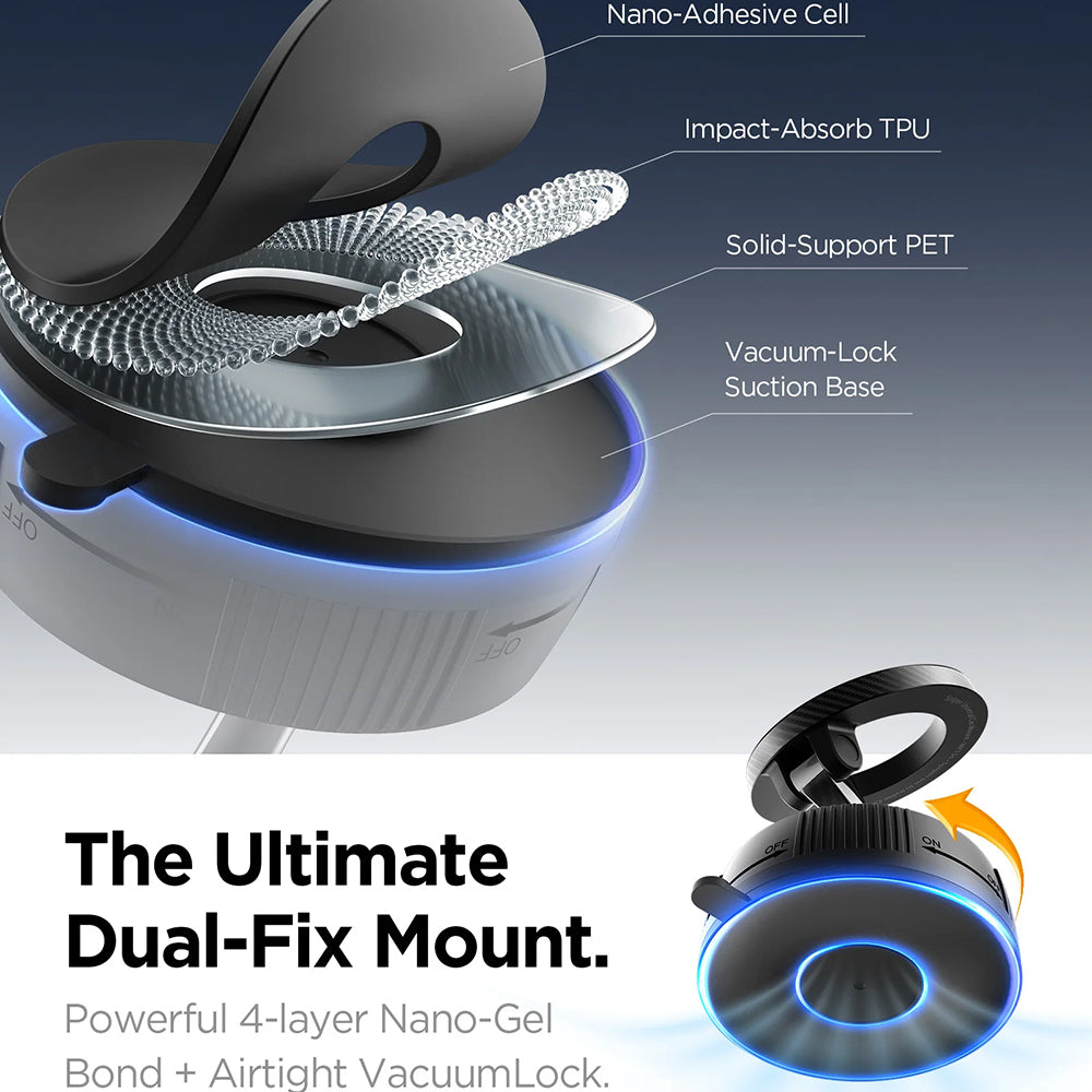 Magnetische Autohouder Spigen MFT36, Universeel, Zwart ACP11172