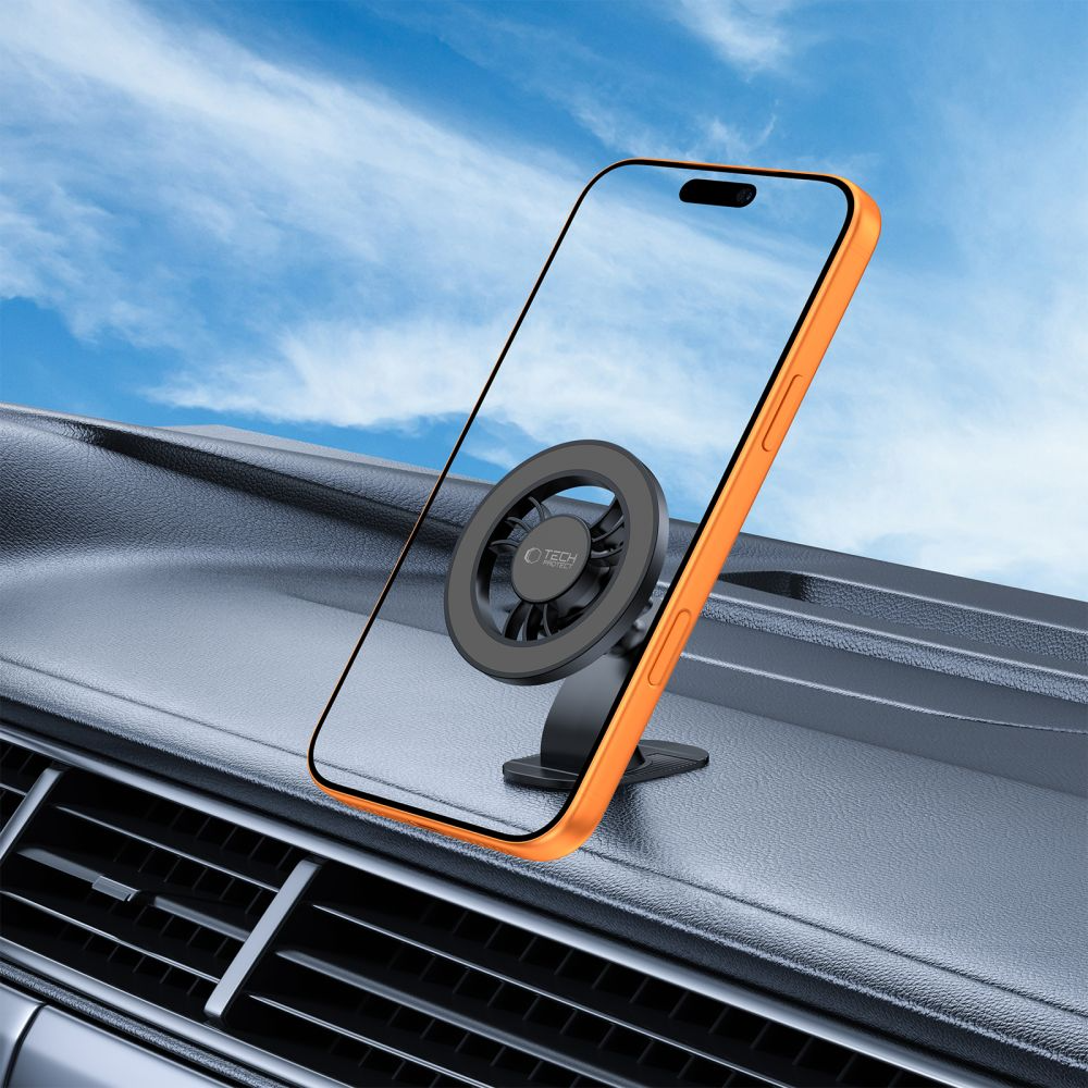 Magnetische Auto-Halterung Tech-Protect N56 2in1 II, Universal, Schwarz