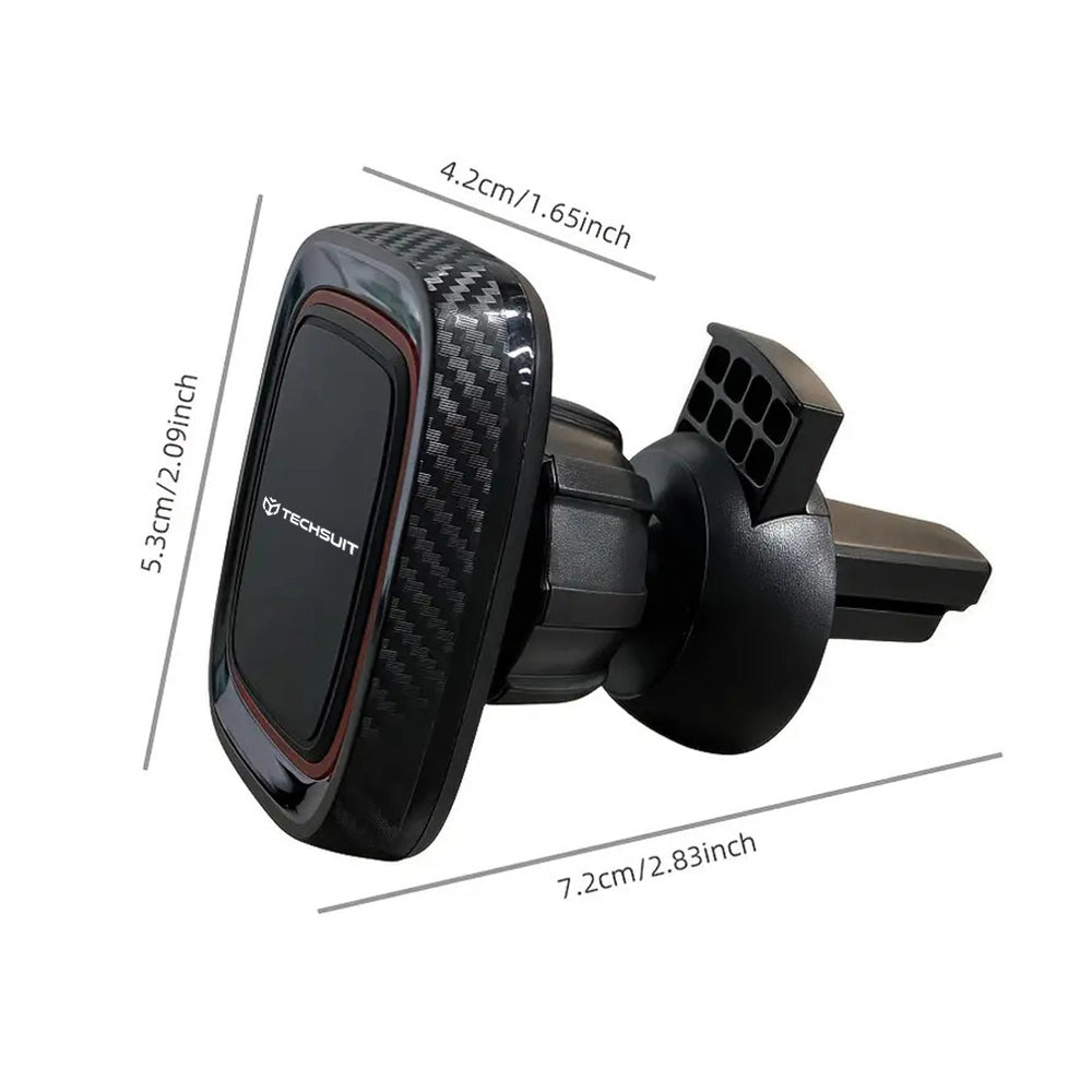 Magnetische Autohalterung Techsuit S5, Universal, Schwarz Rot