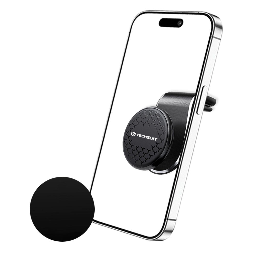 Support Auto Magnétique Techsuit S8, Universel, Argenté