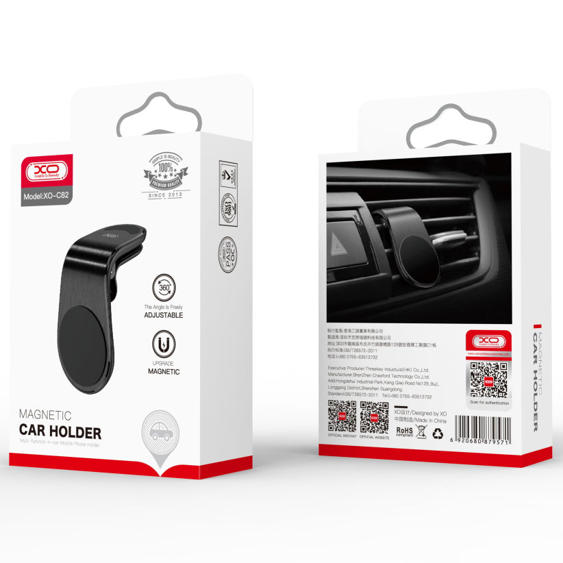 Magnetic Car Holder XO Design C82, Universal, Black