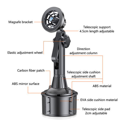 Magnetische Autohouder Yesido C200, Universeel, Zwart