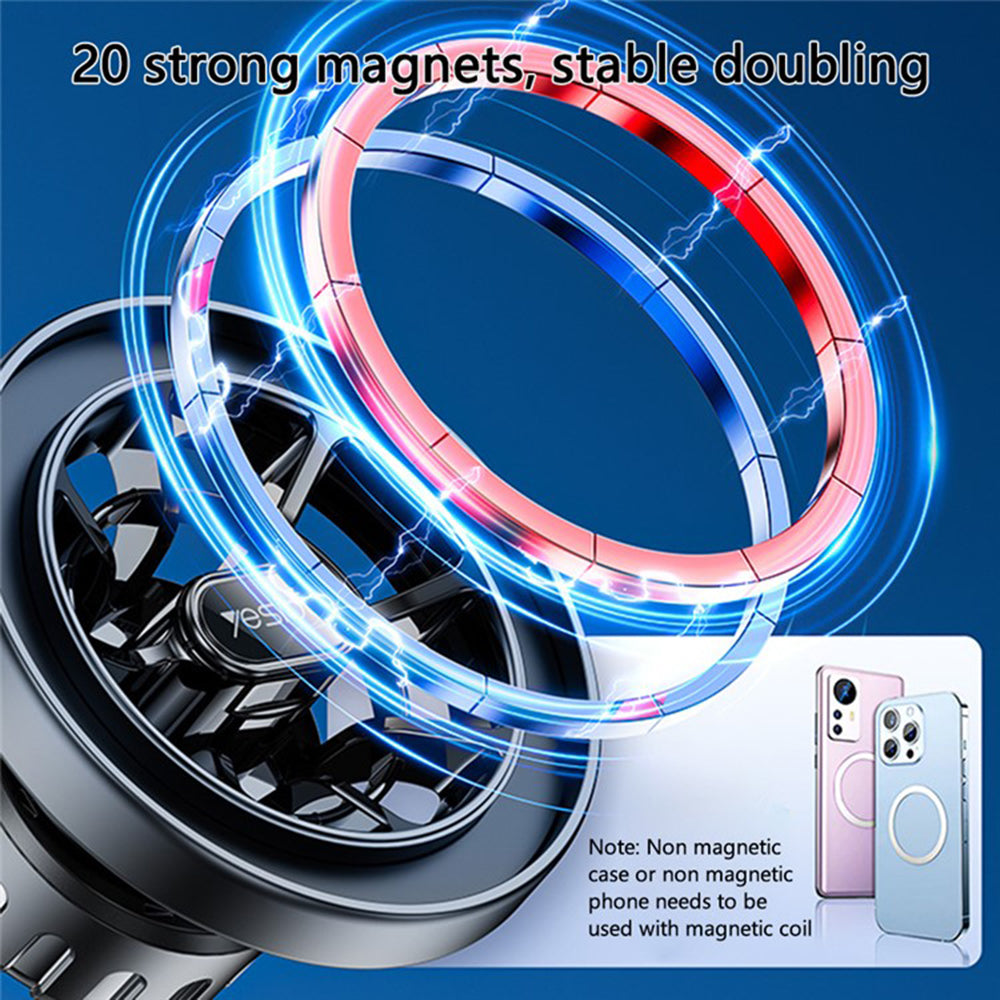 Magnetische Autohouder Yesido C200, Universeel, Zwart