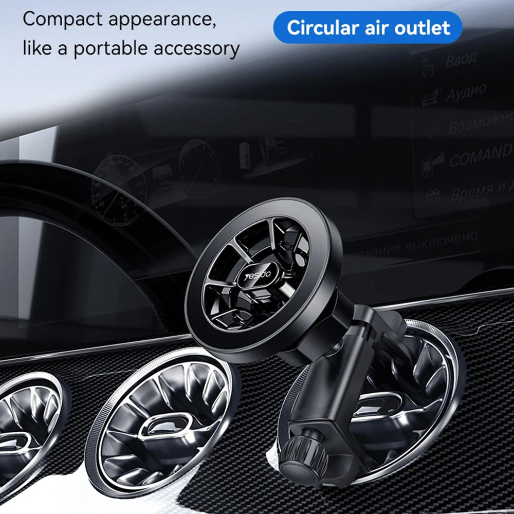 Magnetische Autohouder Yesido C221, Universeel, Zwart