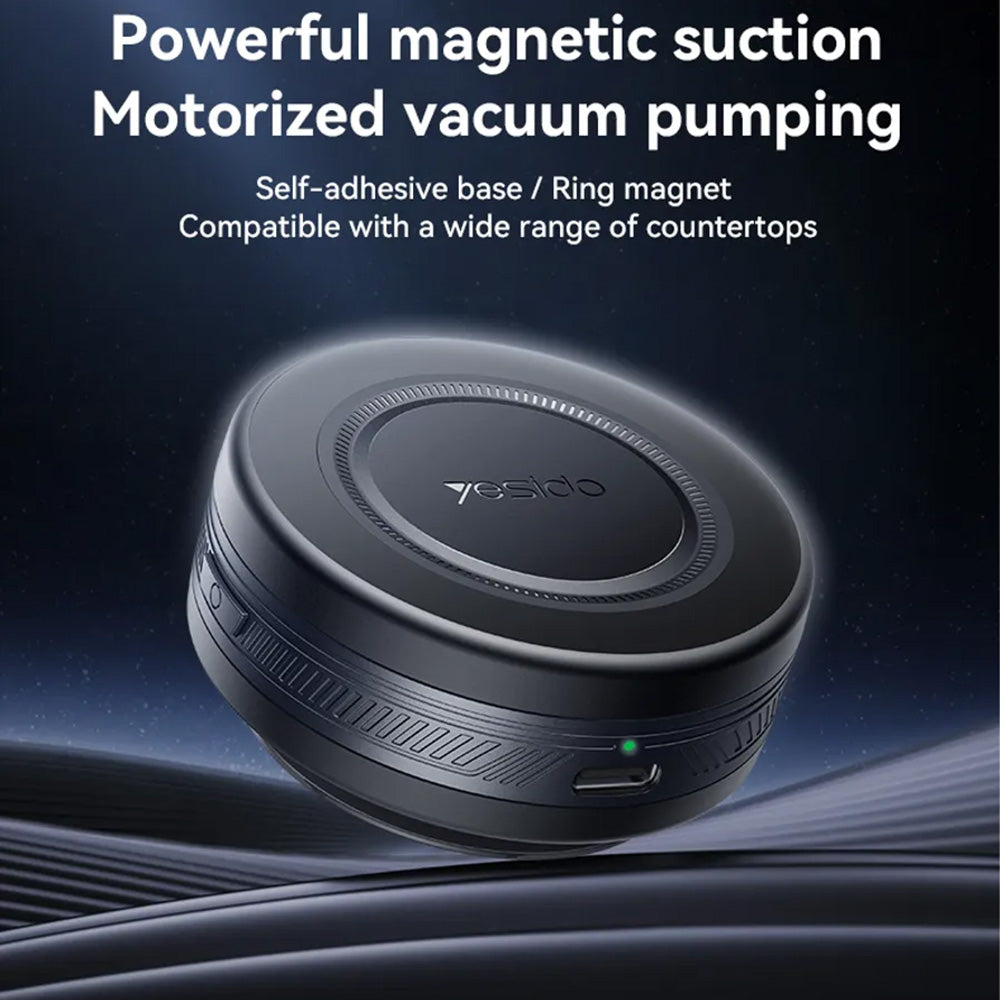 Support Auto Magnétique Yesido C223, Universel, Noir