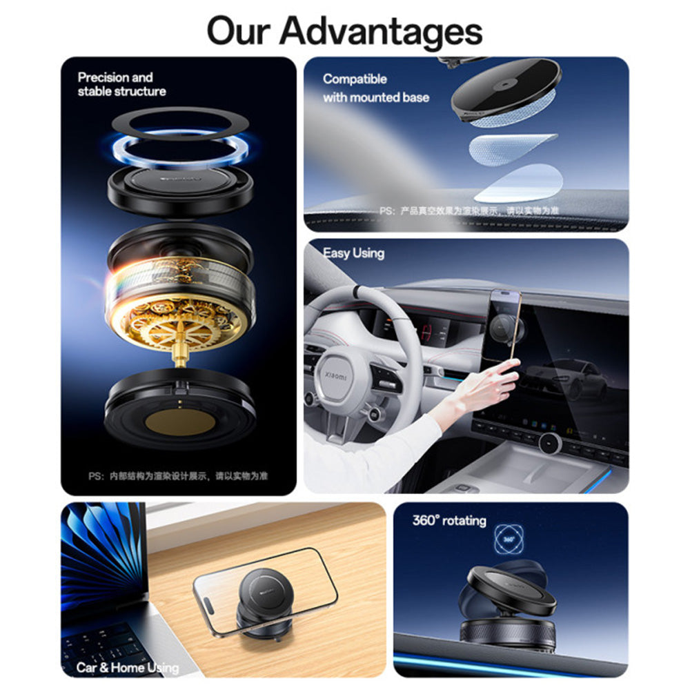 Magnetische Autohouder Yesido C227, Universeel, Zwart