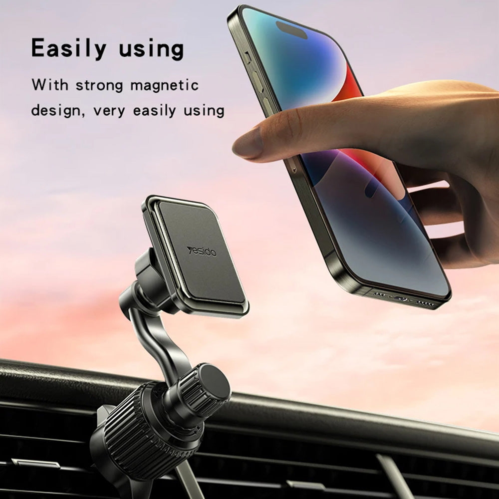 Magnetische Autohouder Yesido C244, Universeel, Zwart