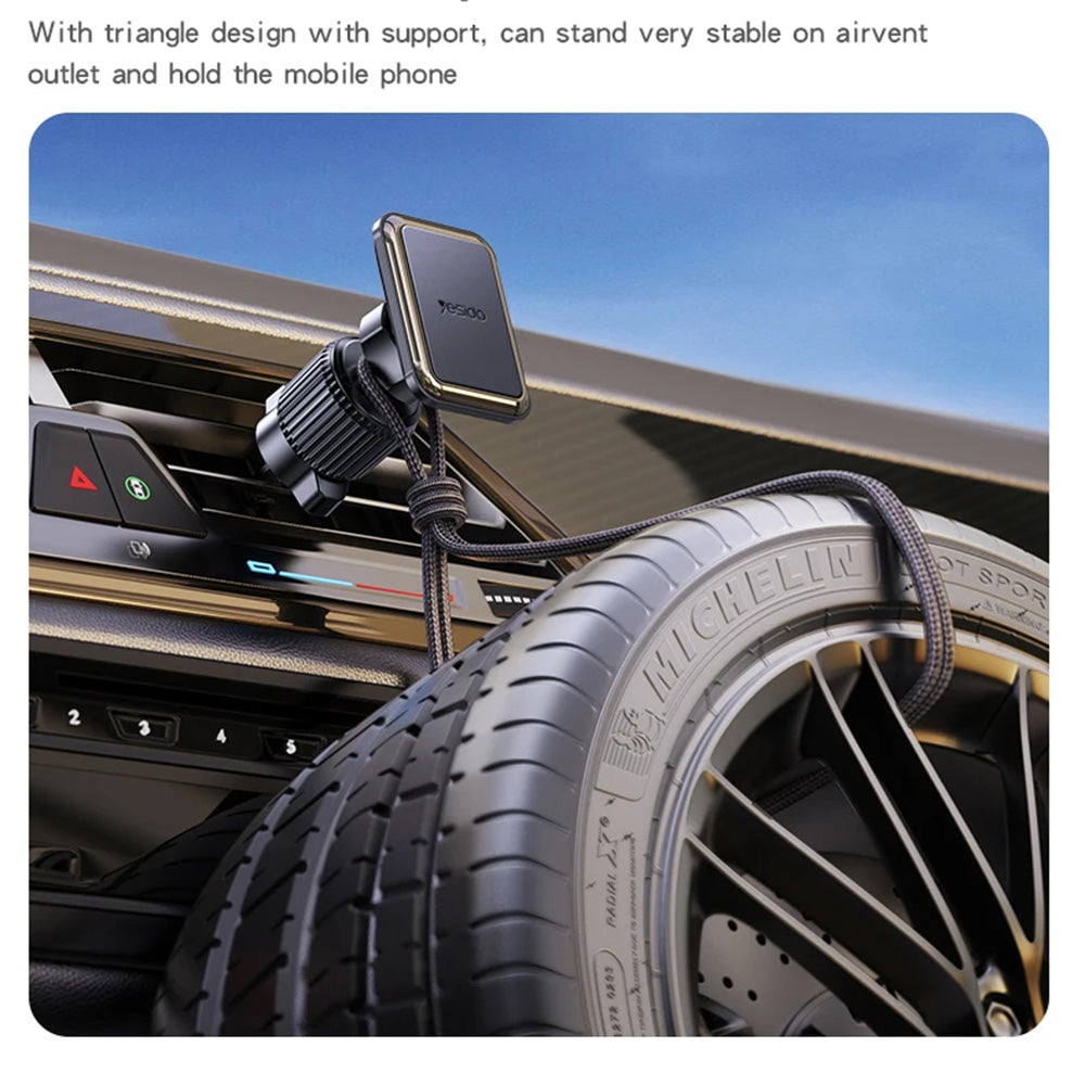 Magnetische Autohouder Yesido C245, Universeel, Zwart