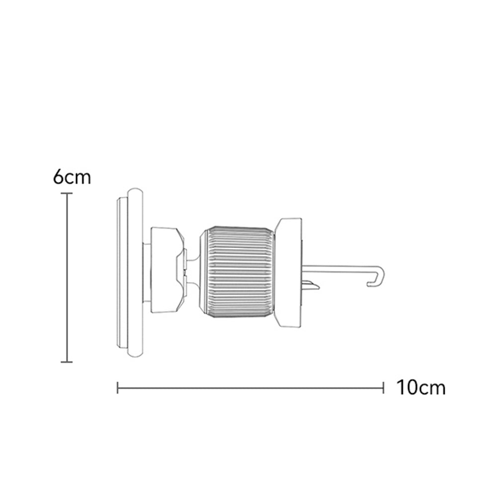 Magnetische Autohouder Yesido C252, Universeel, Zwart