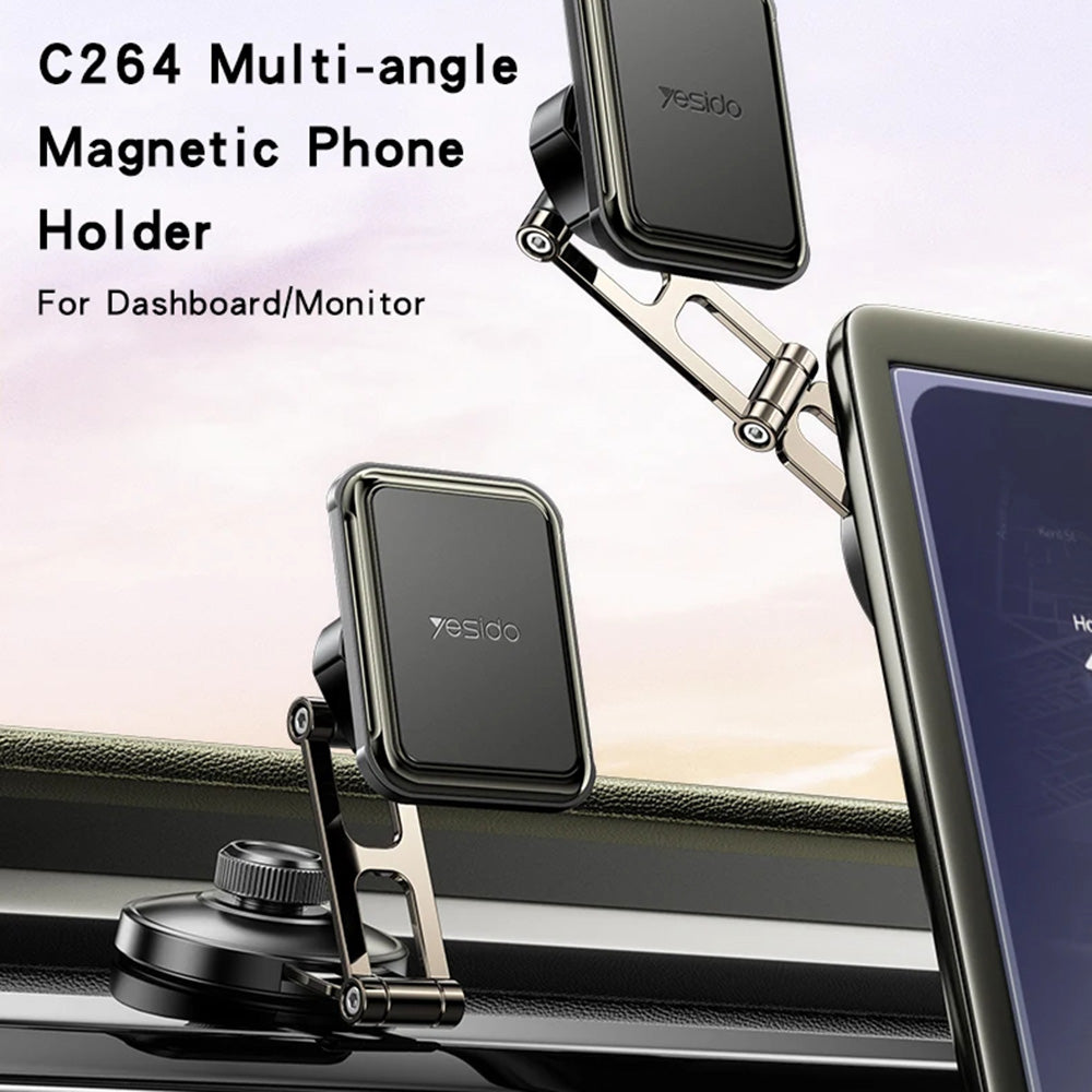 Magnetische Autohouder Yesido C264, Universeel, Zwart