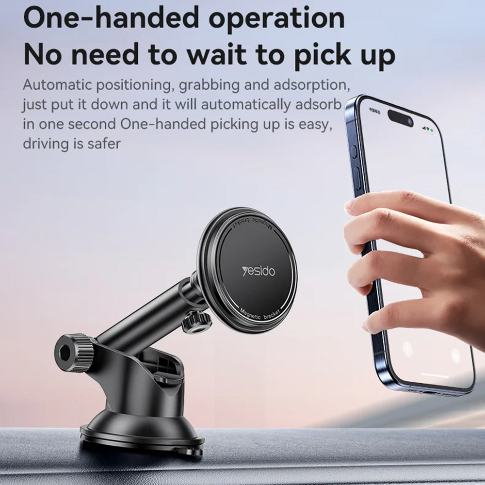 Magnetische Autohouder Yesido C269, Universeel, Zwart