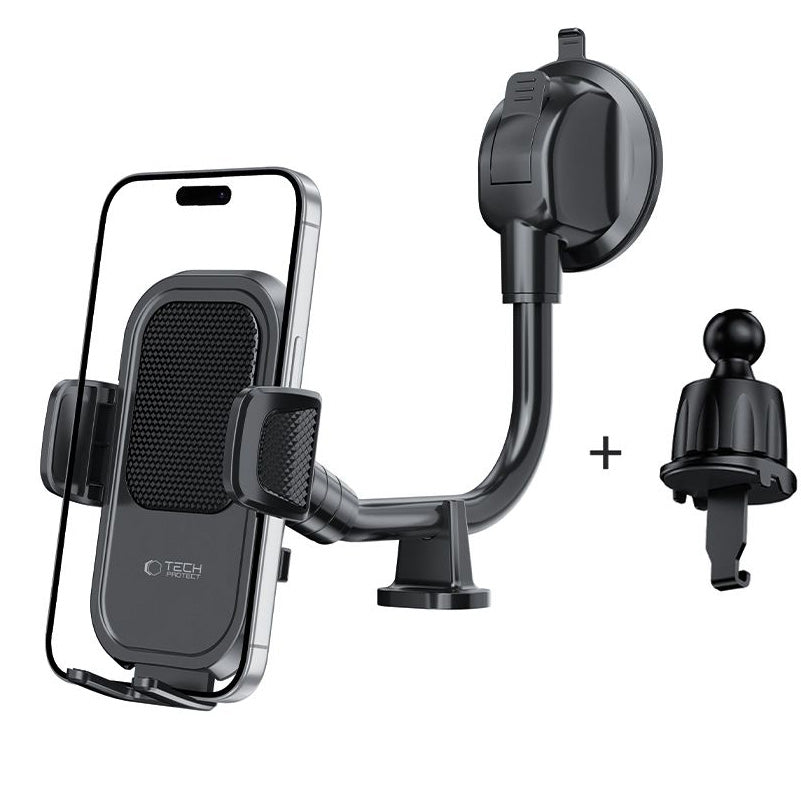 Support Auto Tech-Protect V8-2 2en1, Universel, Noir