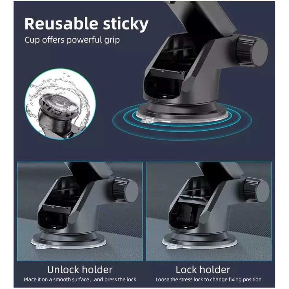 Techsuit S113 Car Holder, Universal, Black