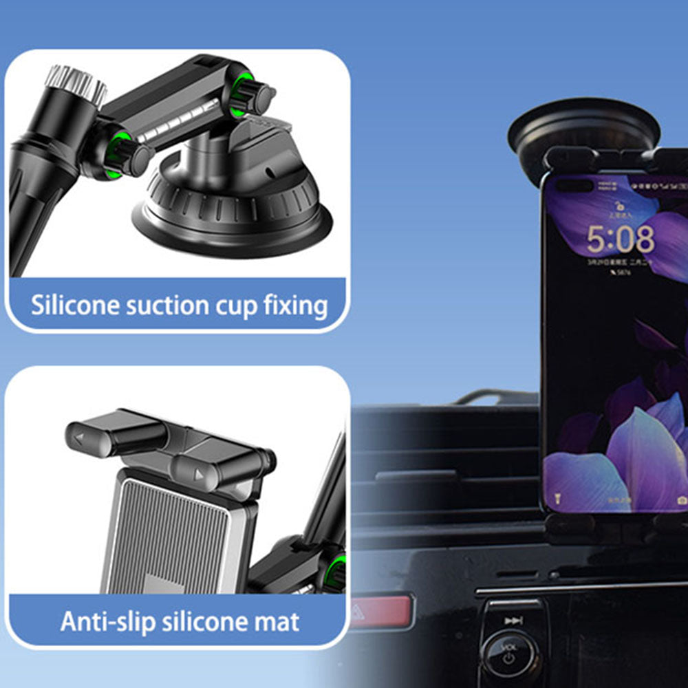 Autohalterung Techsuit ST1 für Telefon / Tablet, 4,7 Zoll - 12,9 Zoll, Schwarz