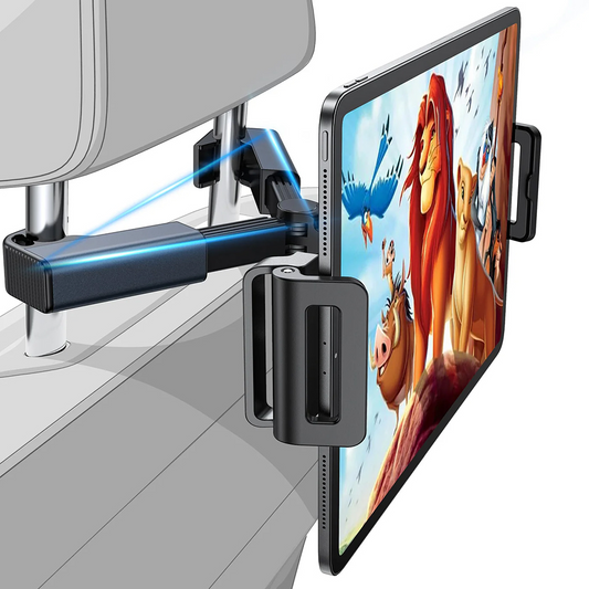 Lisen Hoofdsteun Autohouder voor Telefoon / Tablet, 4.7inch - 12.9inch, Zwart, Herverpakt YL0221030002