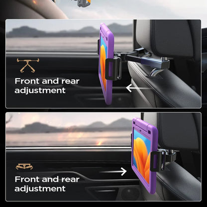 Support Auto Appui-tête Lisen pour Téléphone / Tablette, 4.7inch - 12.9inch, Noir YL0221030002