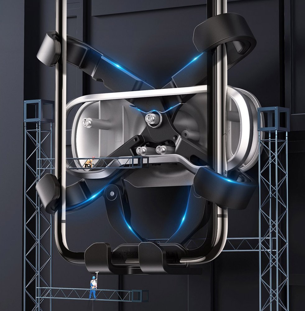 UGREEN Gravity Air Vent 2 Universal-Autohalterung, Schwarz