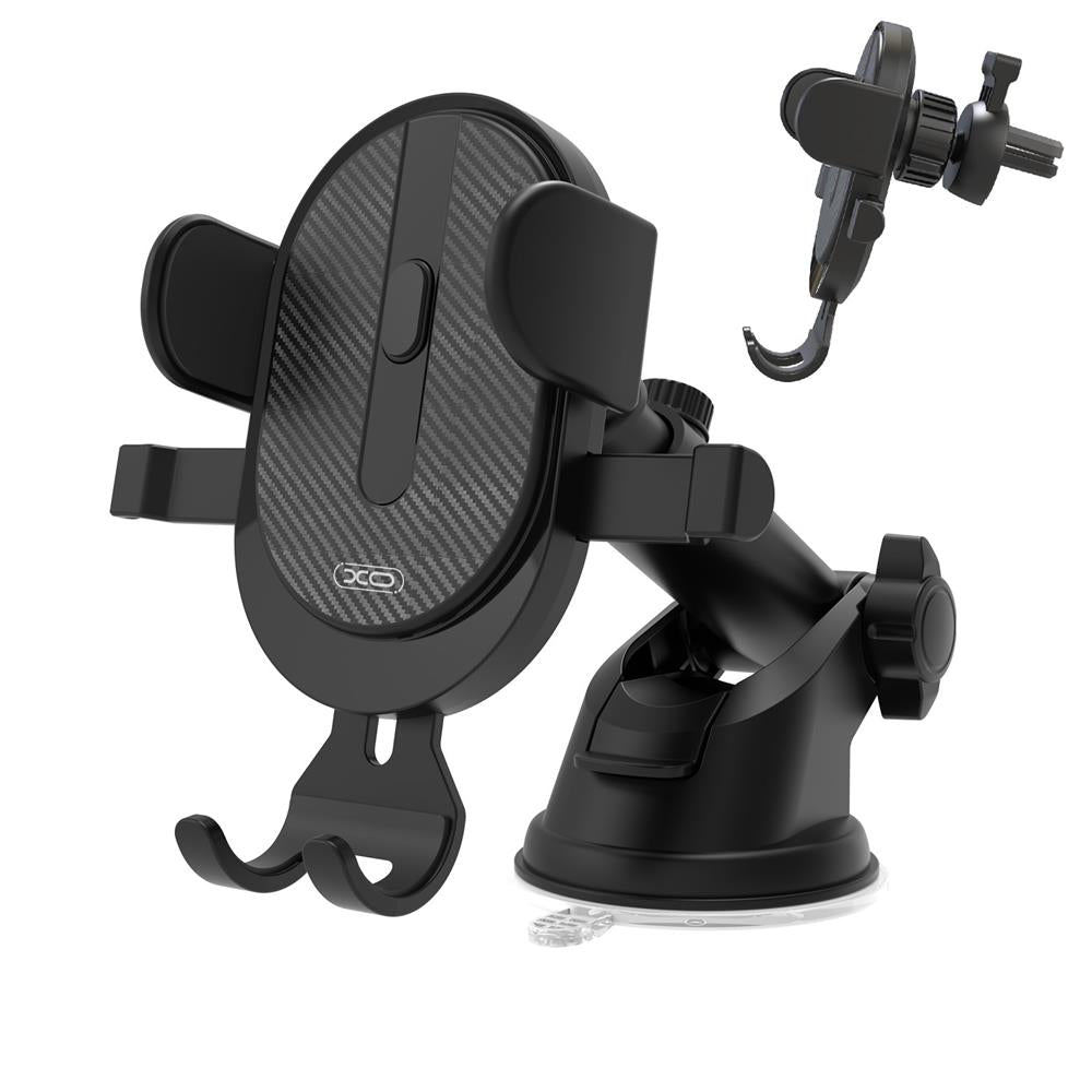 Support Auto XO Design C60 2en1, 4 pouces - 6 pouces, Noir