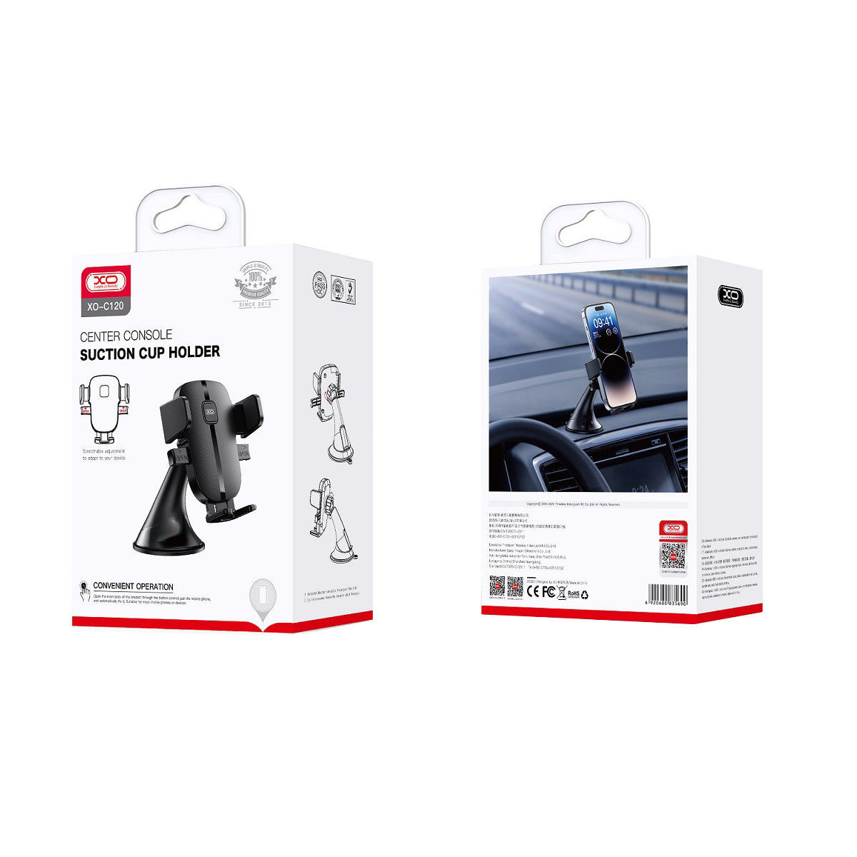 Autohalterung XO Design C120, Universal, Schwarz