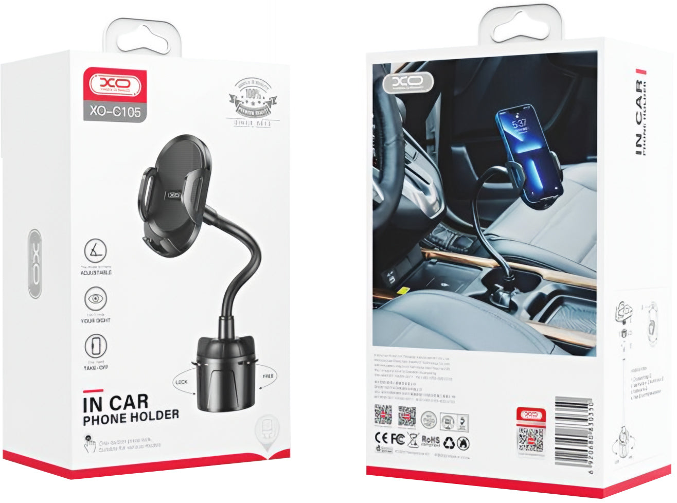 Autohalterung XO Design C105, Universal, Schwarz