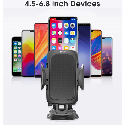 Autohalterung Yesido C111, 4,5 Zoll - 6,8 Zoll, Schwarz