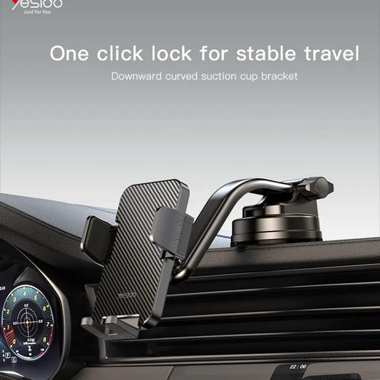 Autohouder Yesido C172, 4inch - 7inch, Zwart