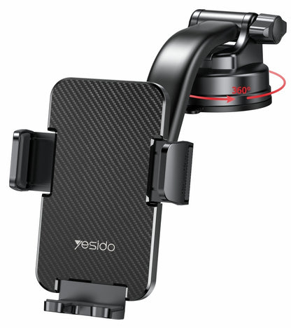 Support Auto Yesido C172, 4 pouces - 7 pouces, Noir