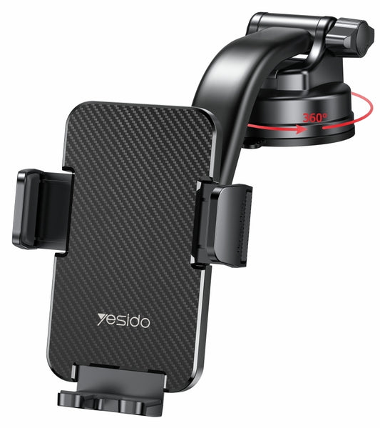 Autohouder Yesido C172, 4inch - 7inch, Zwart